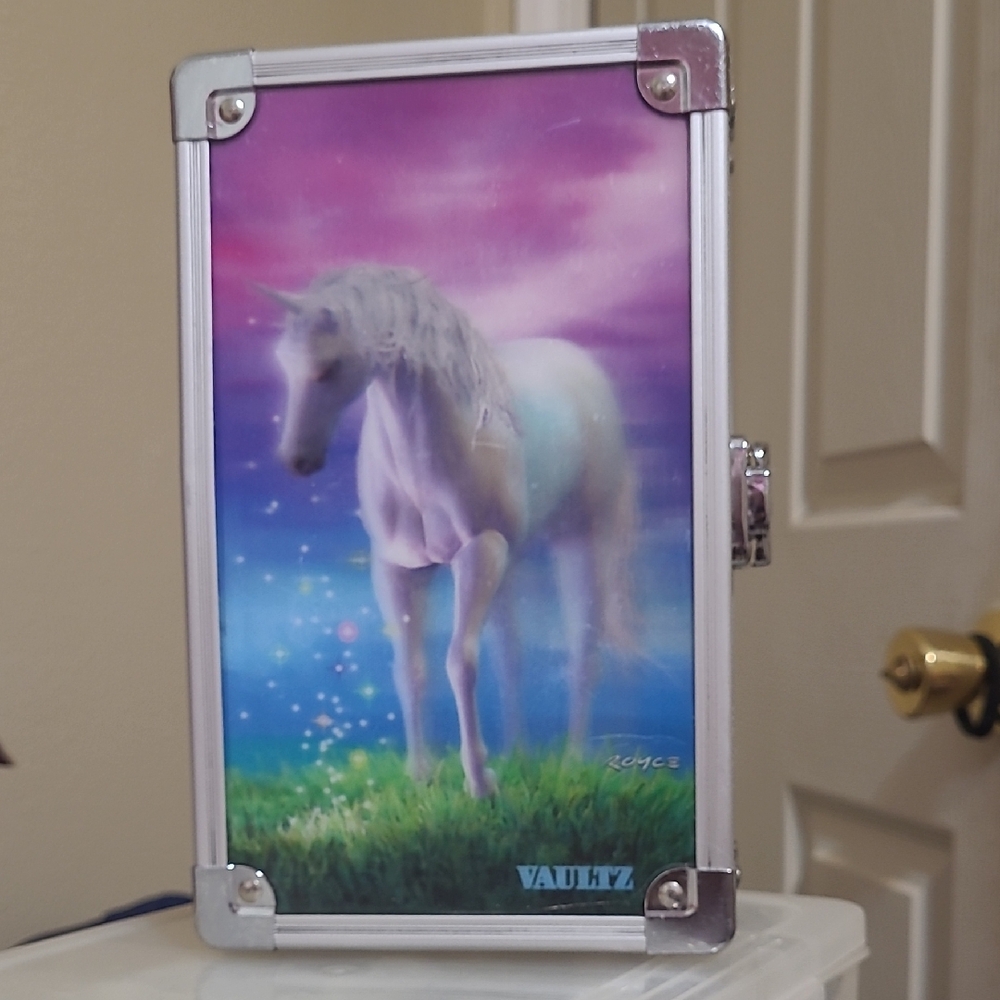 Unicorn Storage Case - Pink and Green